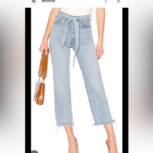 LEVI'S / Ribcage Straight Jeans w/ self belt - 26
